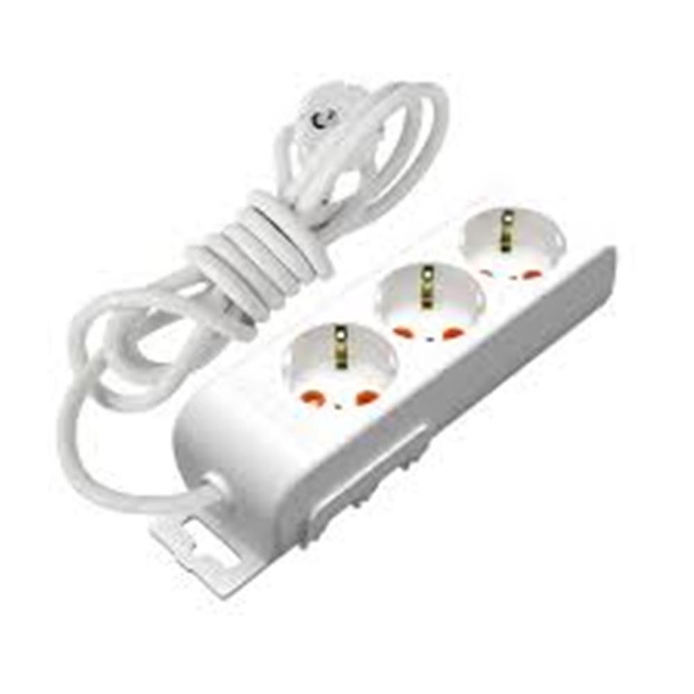 Mutlusan Rı-Tech 3lü 3mt Topraklı Grup Priz (001 175 310002 03 00)