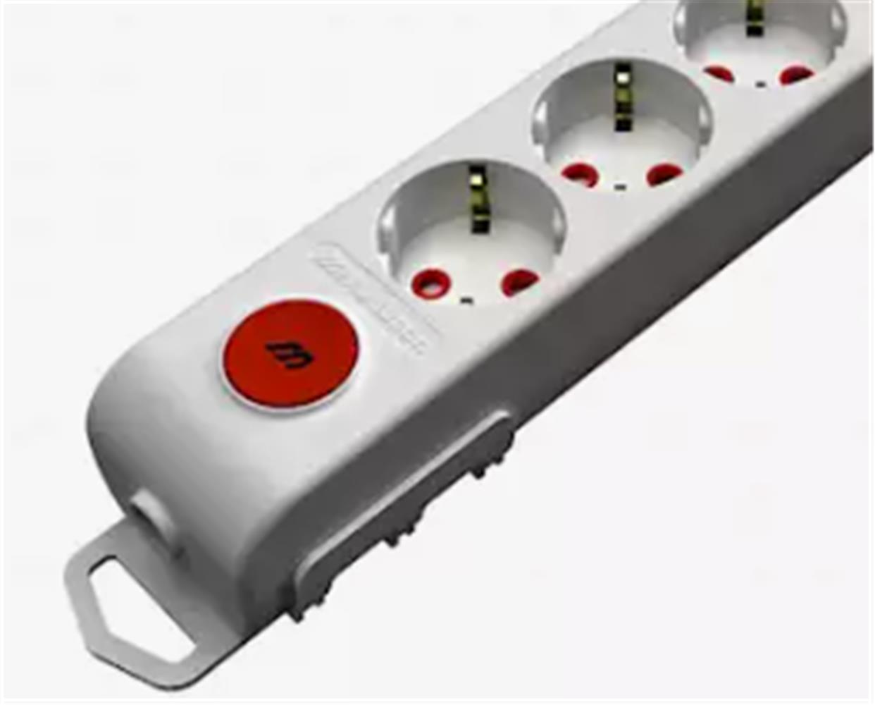 Mutlusan Rı-Tech 3lü Anahtarlı Topraklı Klemens Grup Priz (001 175 320001 00 00)