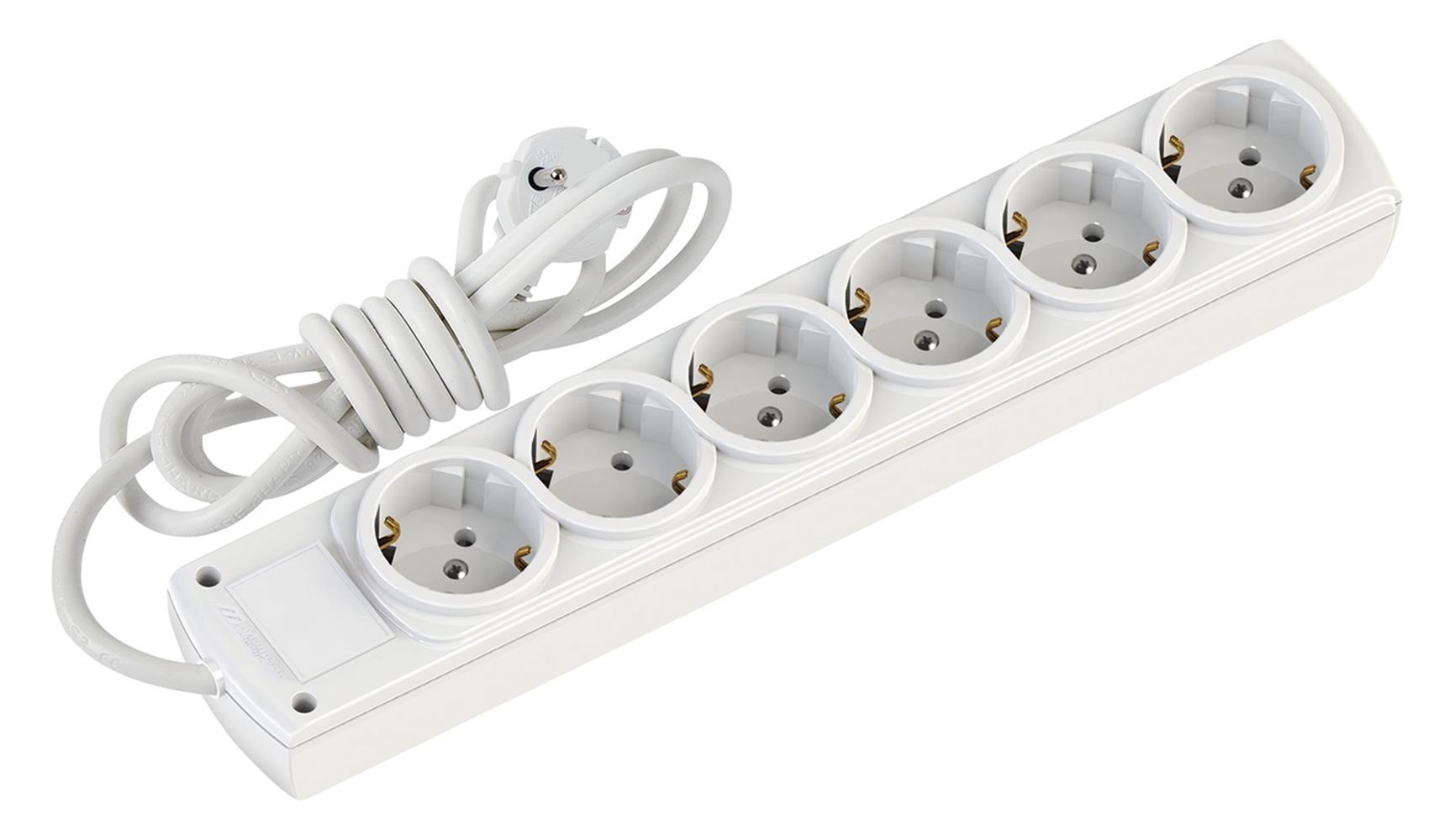 Mutlusan Rı-Tech 6lı 2mt Topraklı Grup Priz (001 175 610002 02 00)