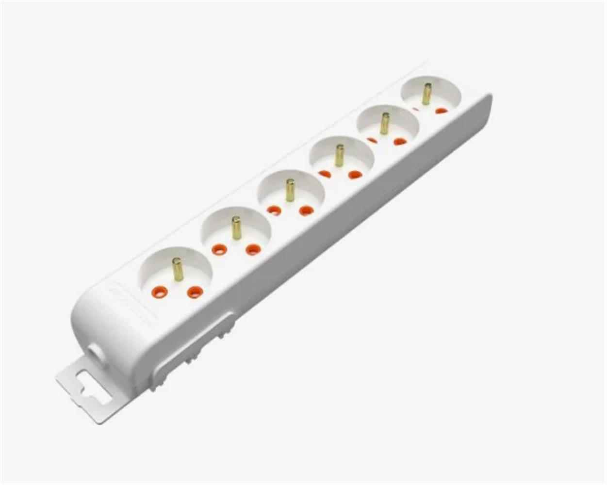 Mutlusan Rı-Tech 6lı Ups Klemensli Topraklı Grup Priz (001 175 630001 00 00)