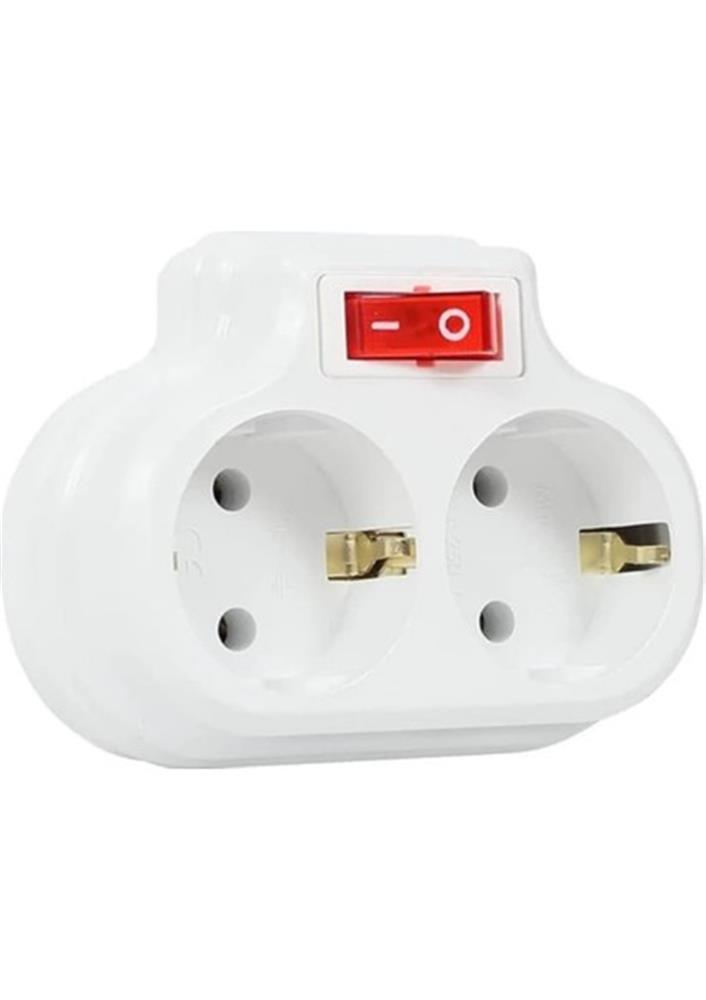 Mutlusan Topraklı 2lİ Anahtarlı Topraklı Fiş, Priz 001 170 0330 07 0000