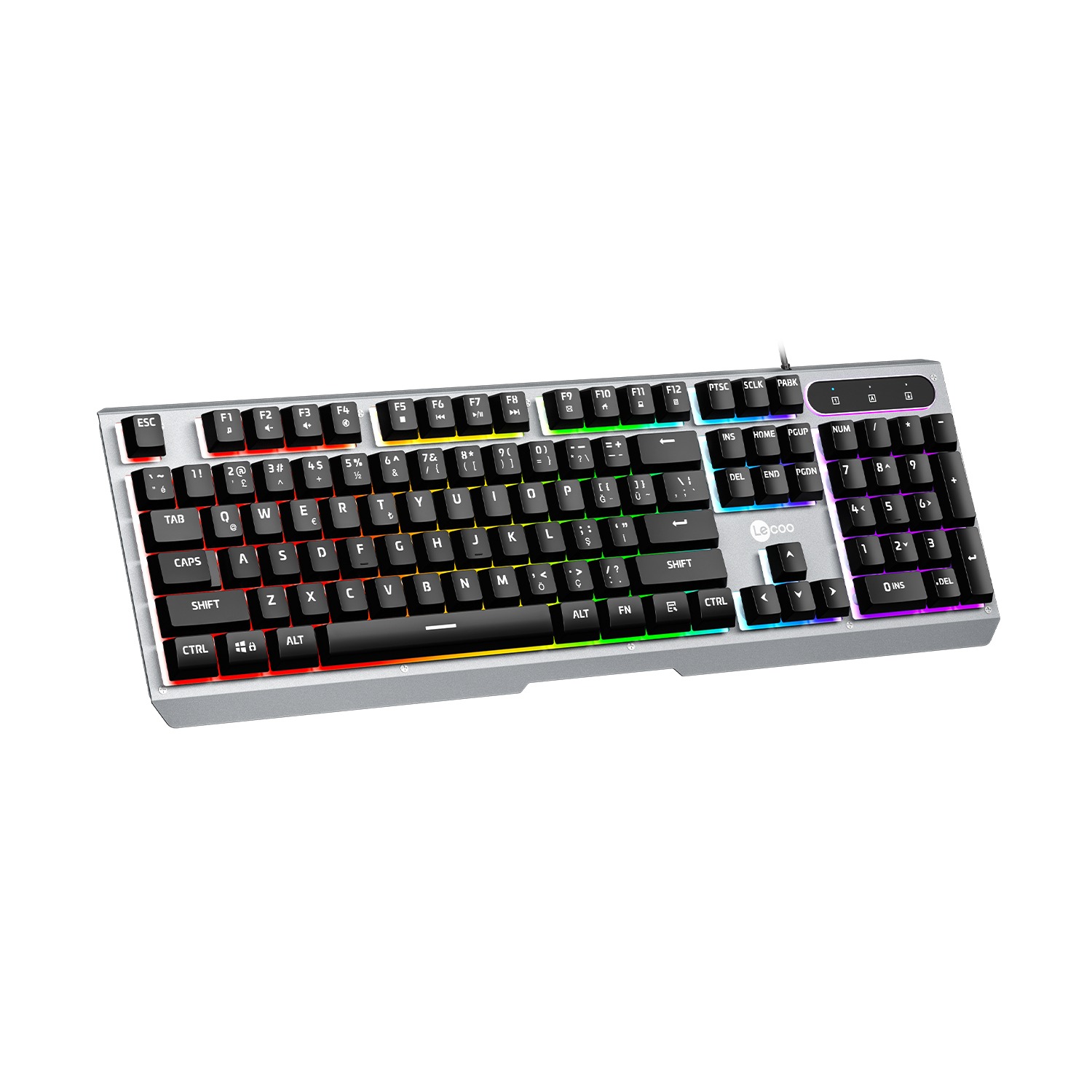 LENOVO LECOO KB121 Q TRK Usb+Makro Tuşlu Mekanik Hisli Rainbow Efektli Gaming Klavye