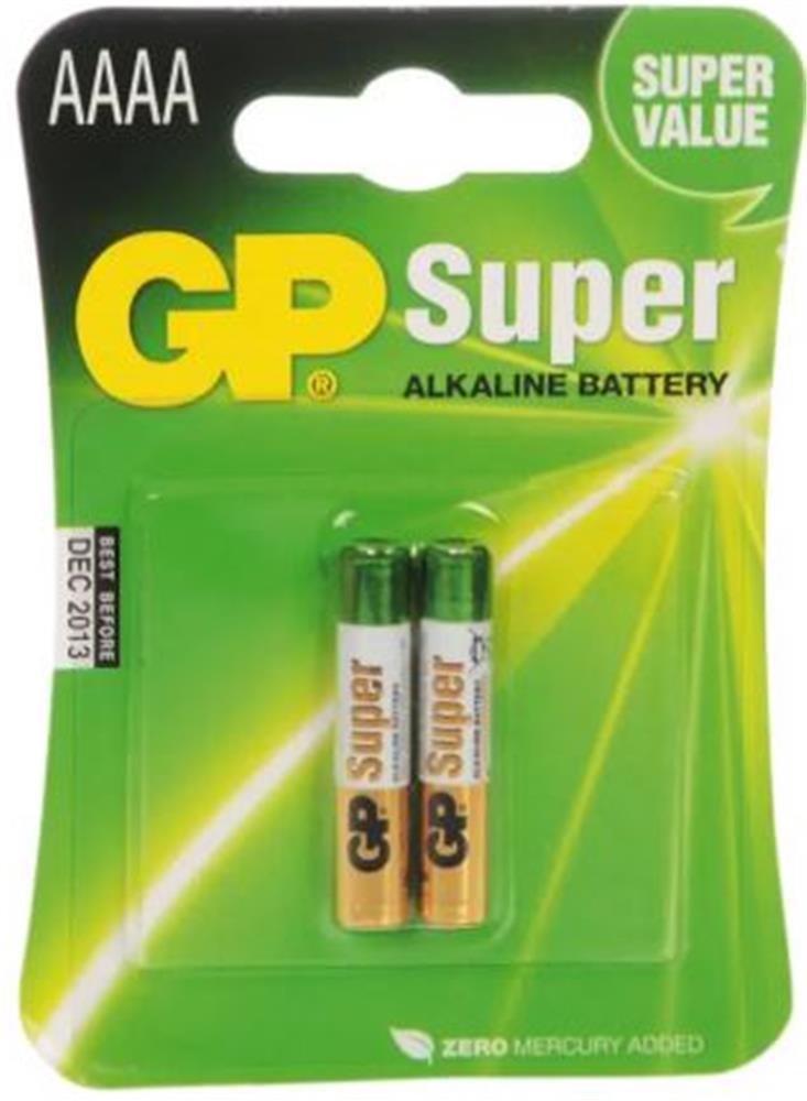 GP AAAA 25A Alkalin İncenin İncesi Pil 2'li Paket GP25A-U2