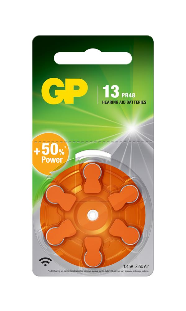 GP ZA13 1.4V Düğme Kulaklık Pili 6'lı Paket
