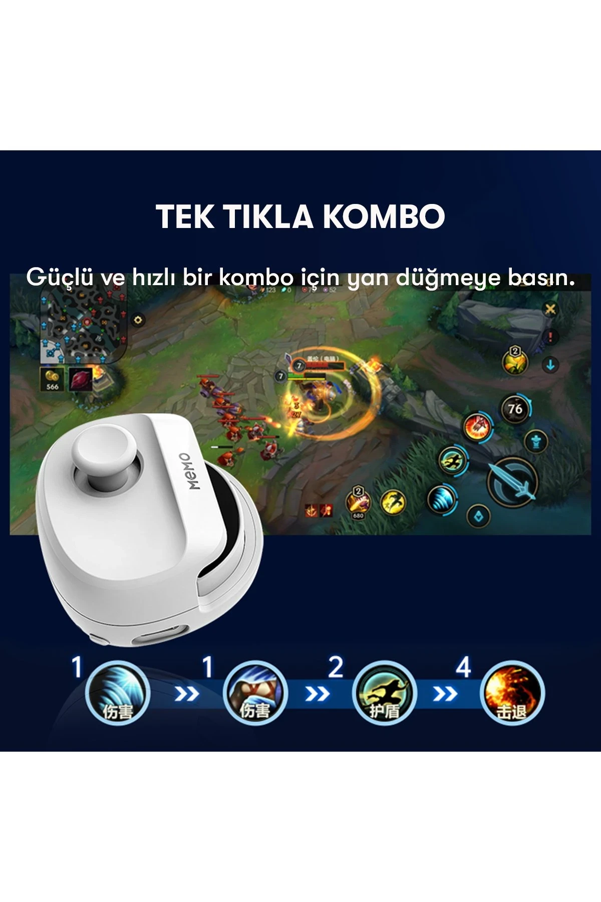 Newface Memo MB01 Oyun Tuşu - Beyaz