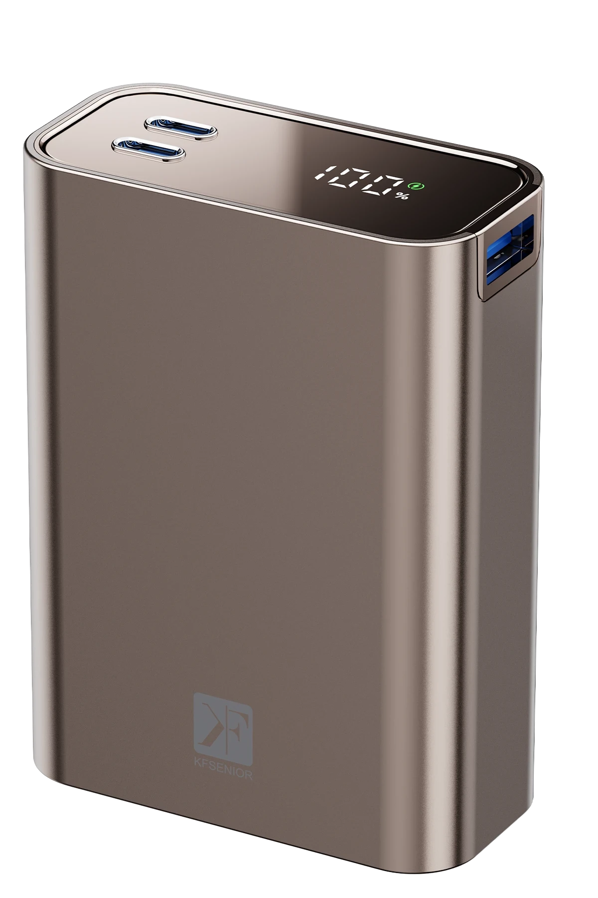 Newface PW501 20.000 mAh Dijital Göstergeli 2 Adet 45W Type-C ve 22.5W USB Çıkışlı Şarj PD Hızlı Şarj Powerbank - Titanyum