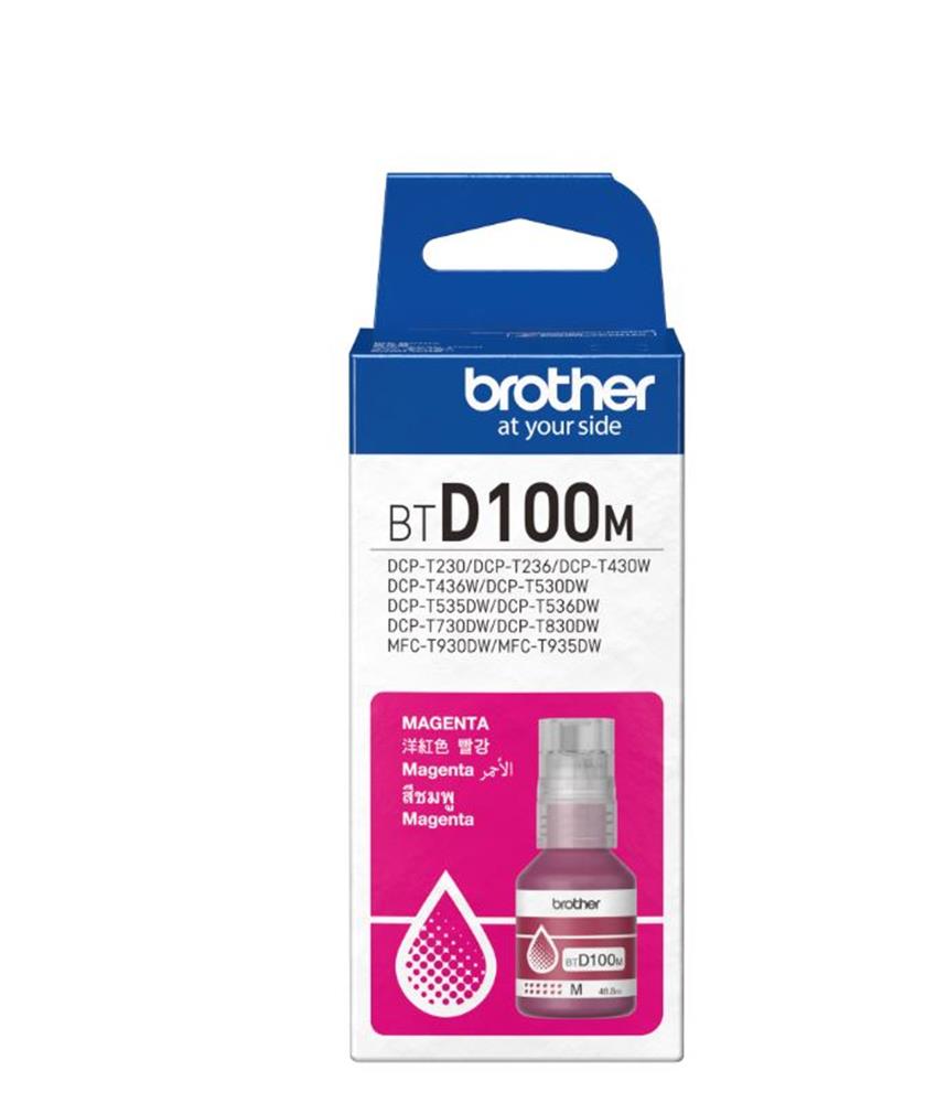 Brother BTD100M Magenta Kırmızı 5.000 Sayfa Şişe Mürekkep DCP-T430-T530-T730-T830  MFC-T930-T935