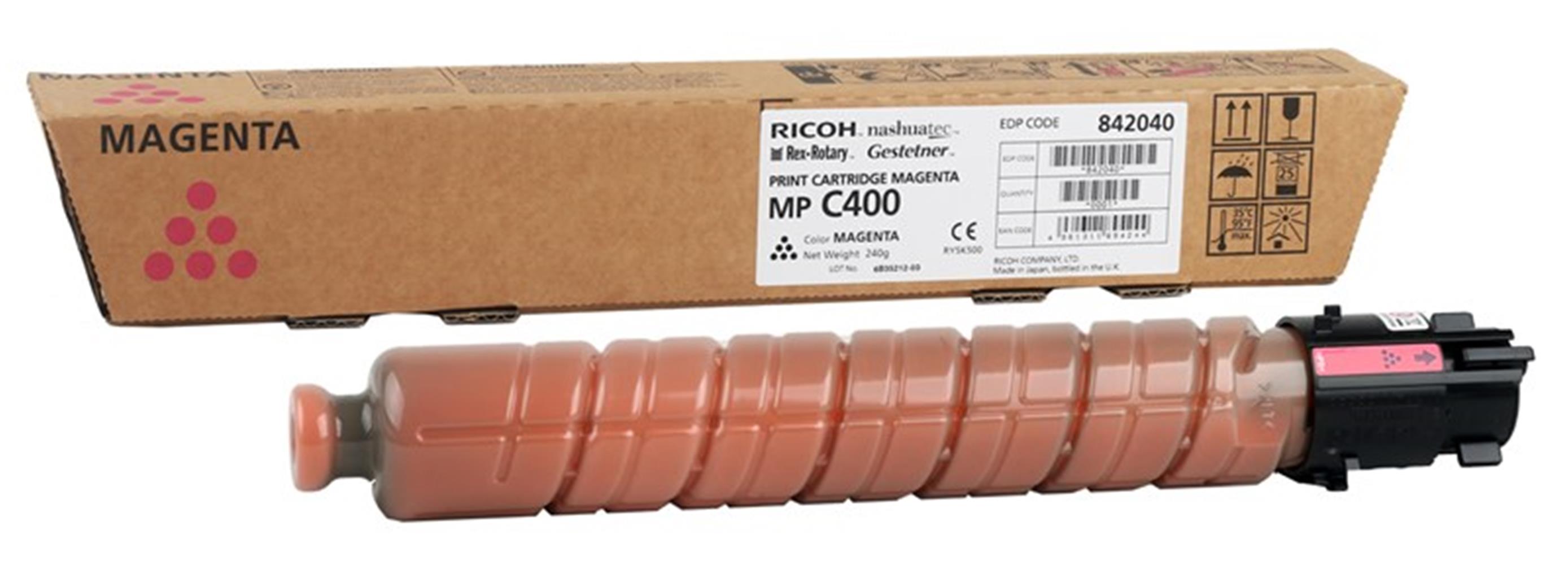 Ricoh MP C400 Magenta Kırmızı Orjinal Fotokopi Toneri MP C300-401 10.000 Sayfa