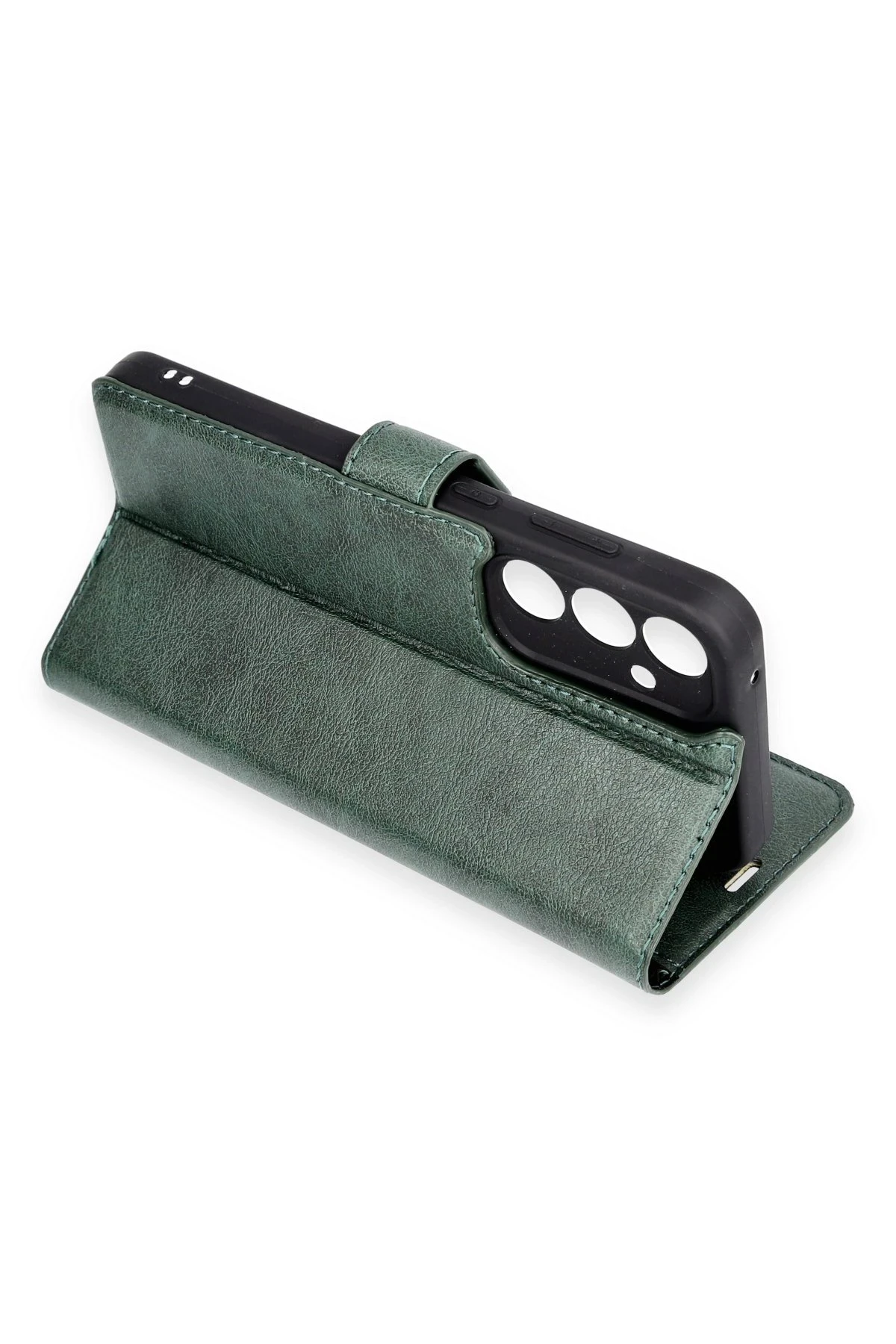 Newface Oppo A96 Kılıf Trend S Plus Kapaklı Kılıf - Siyah