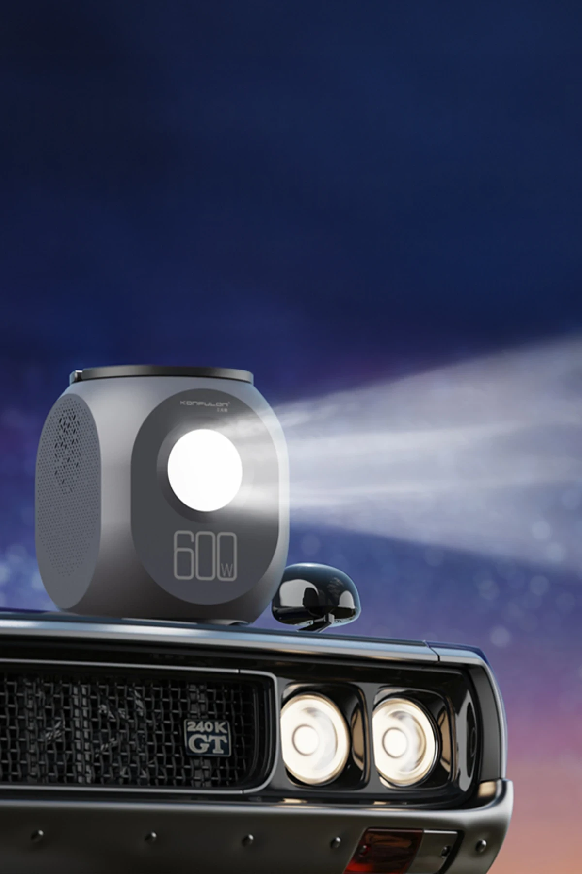 Konfulon CN08 Powerbank 600W 180.000 mAh Kamp Şarj 45W PD - Gri