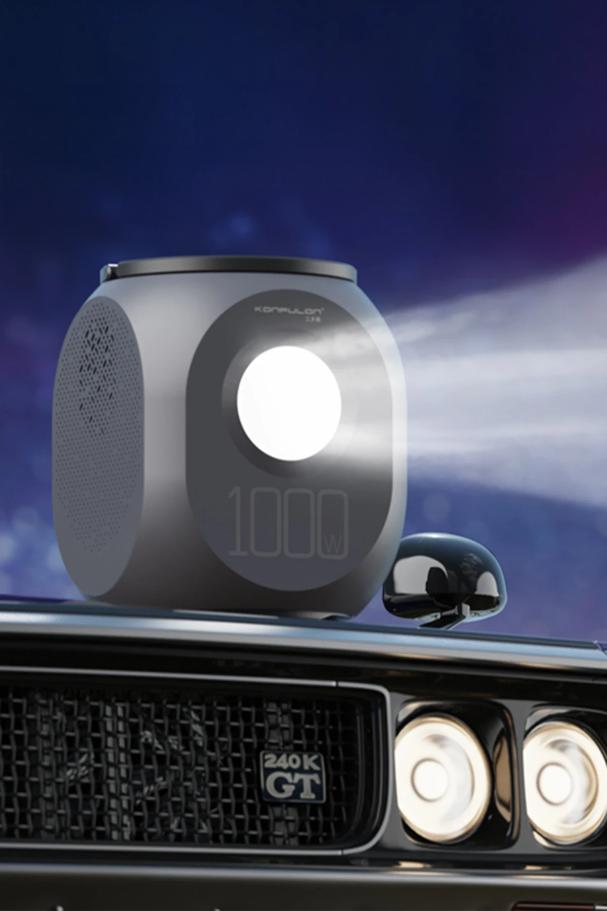 Konfulon CN09 Powerbank 1000W 270.000 mAh Kamp Şarj 45W PD - Gri