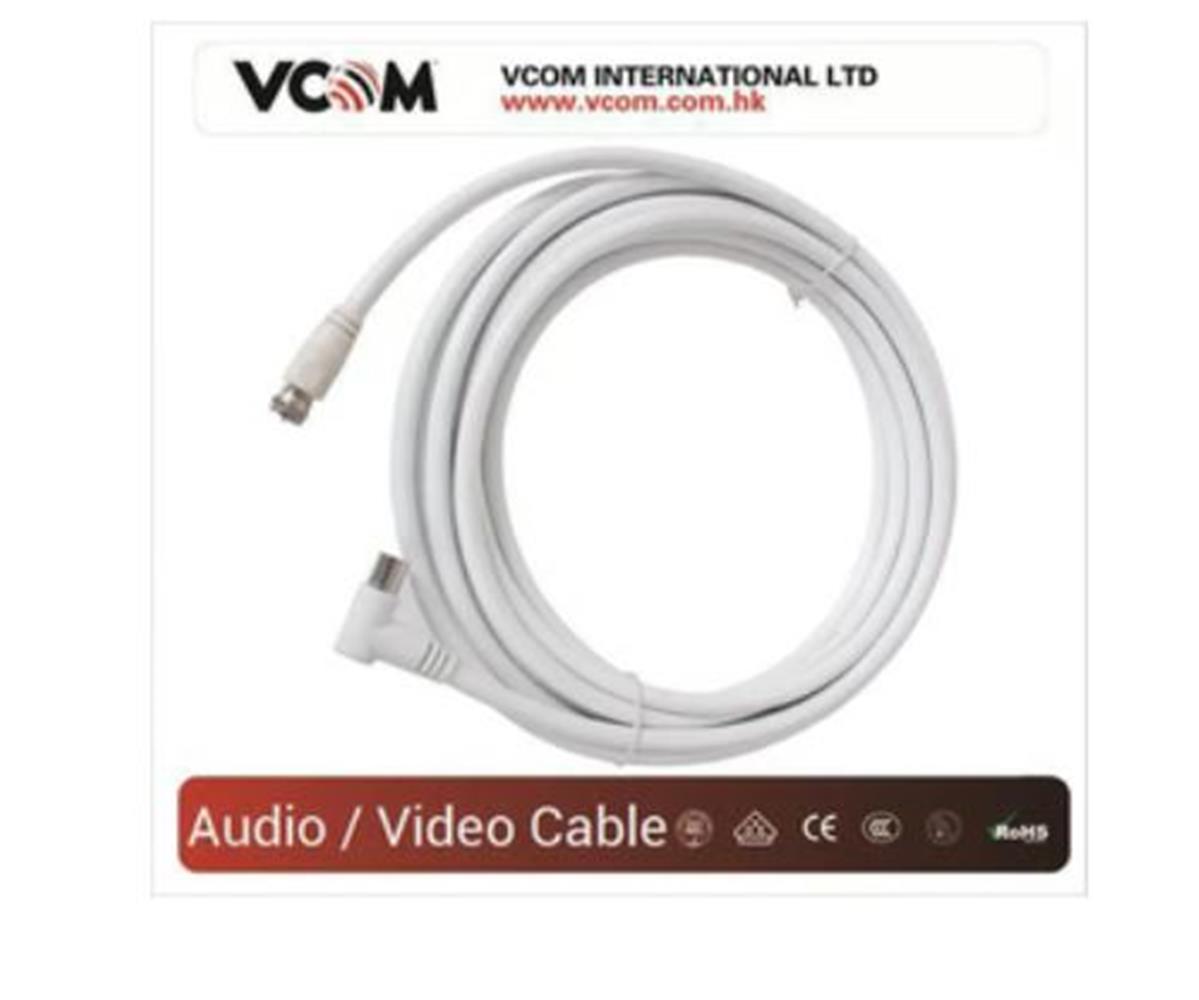Vcom CV612 5mt Analog Tv RG6 Uydu Kablo