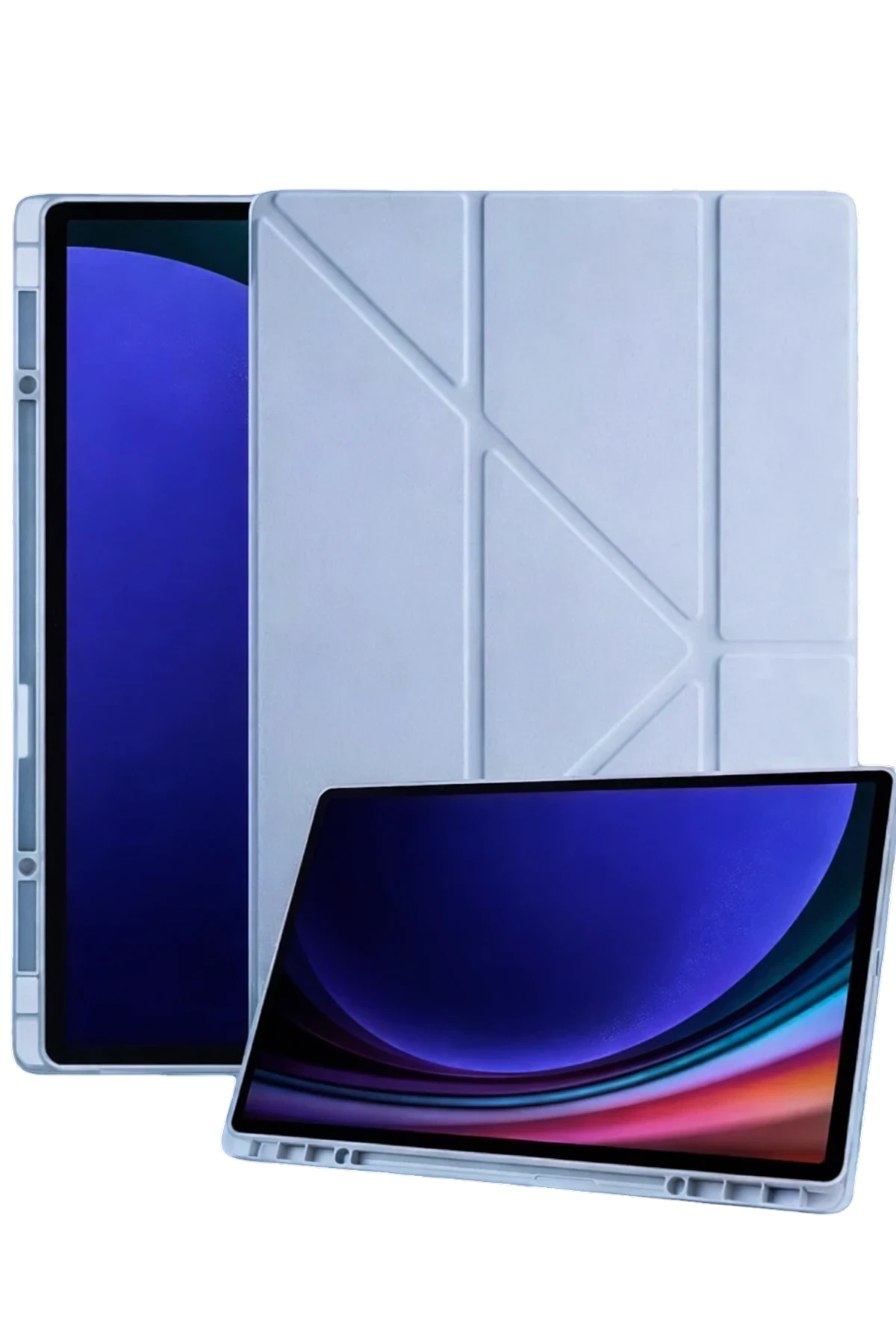 Newface Samsung Galaxy Tab A11 Plus Kalemlikli Mars Tablet Kılıfı - Mavi