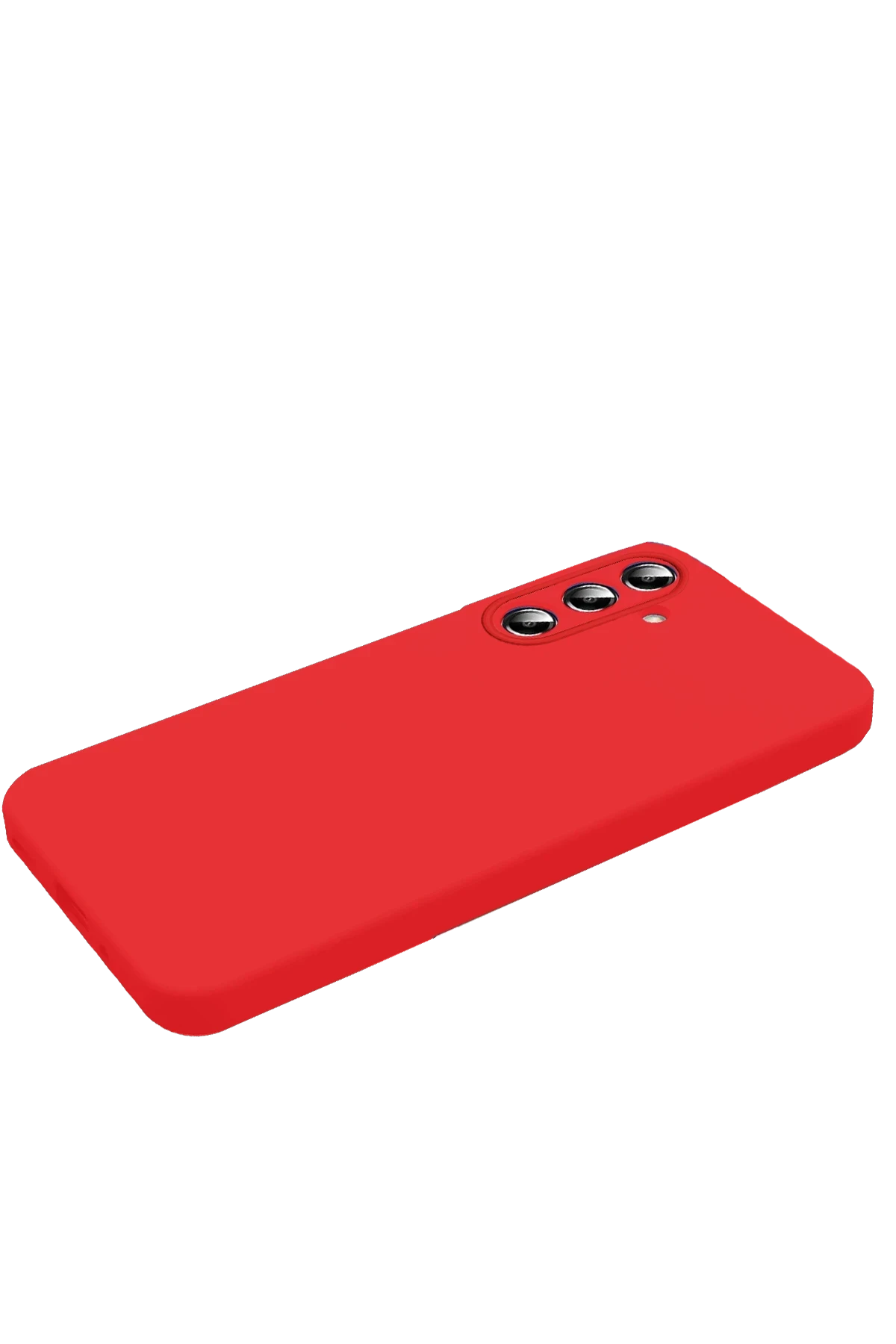 Newface Samsung Galaxy S26 Nano içi Kadife Silikon - Kırmızı