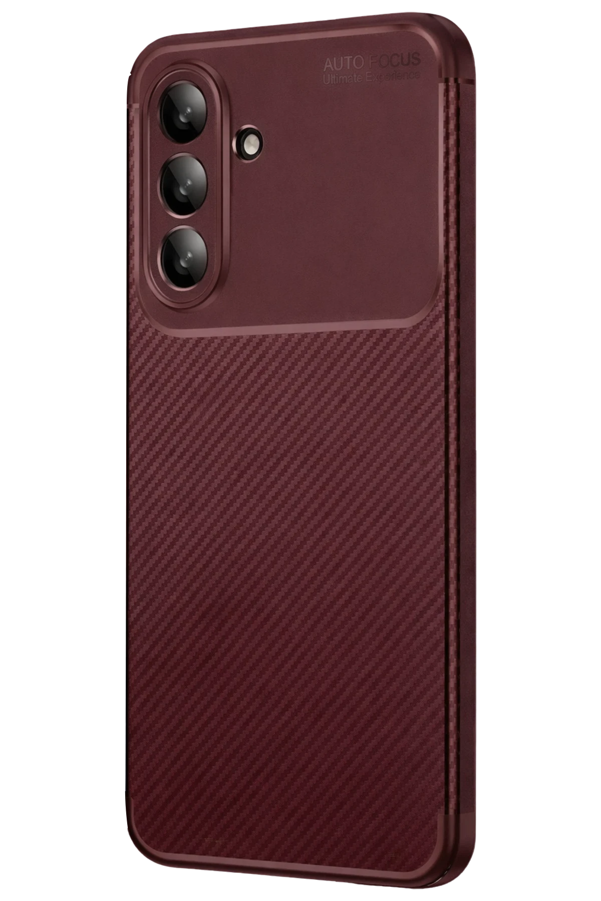 Newface Samsung Galaxy A26 Kılıf Auto Focus Karbon Kapak - Bordo