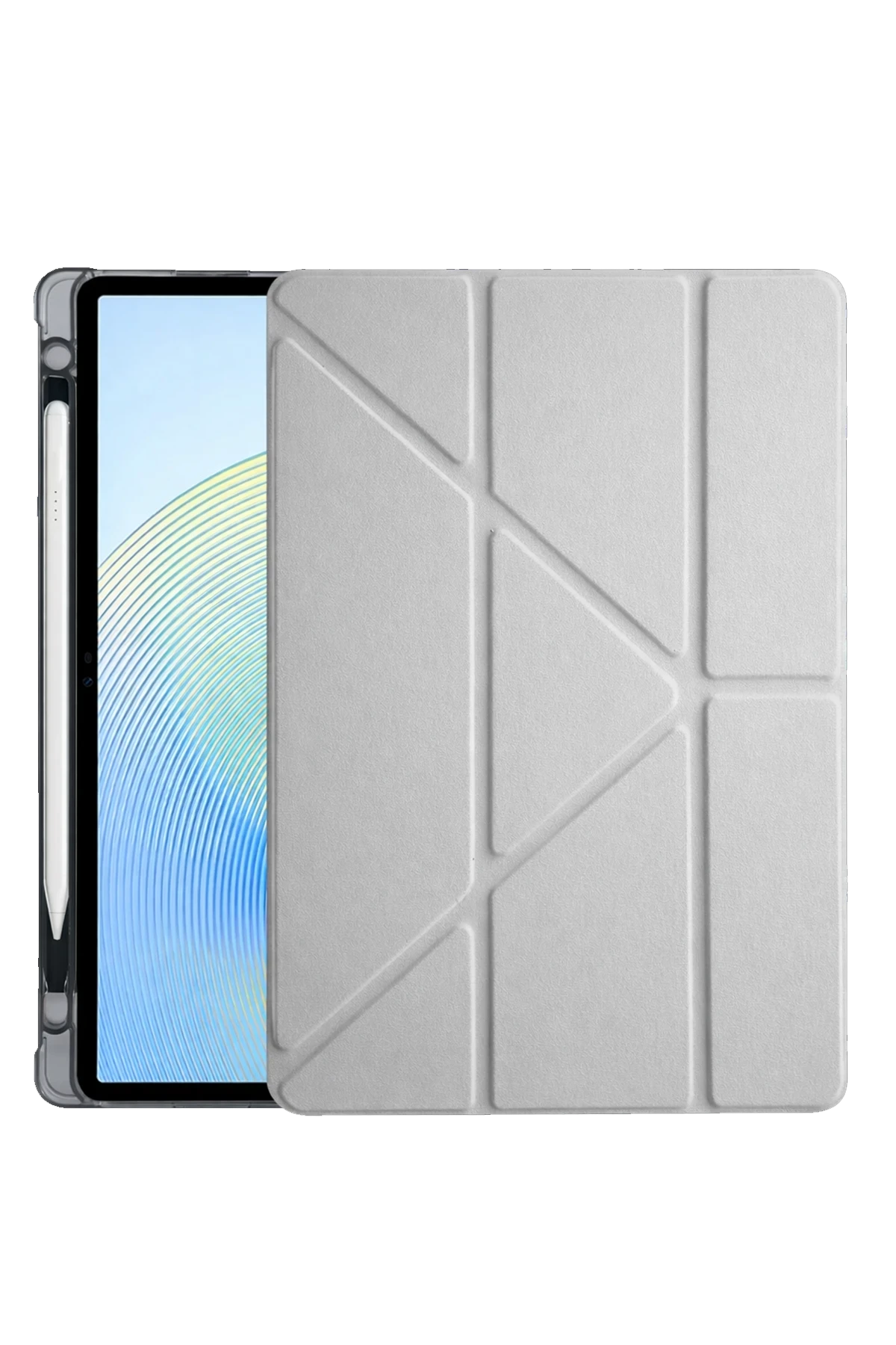 Newface Xiaomi Redmi Pad 2 Kalemlikli Mars Tablet Kılıfı - Gri