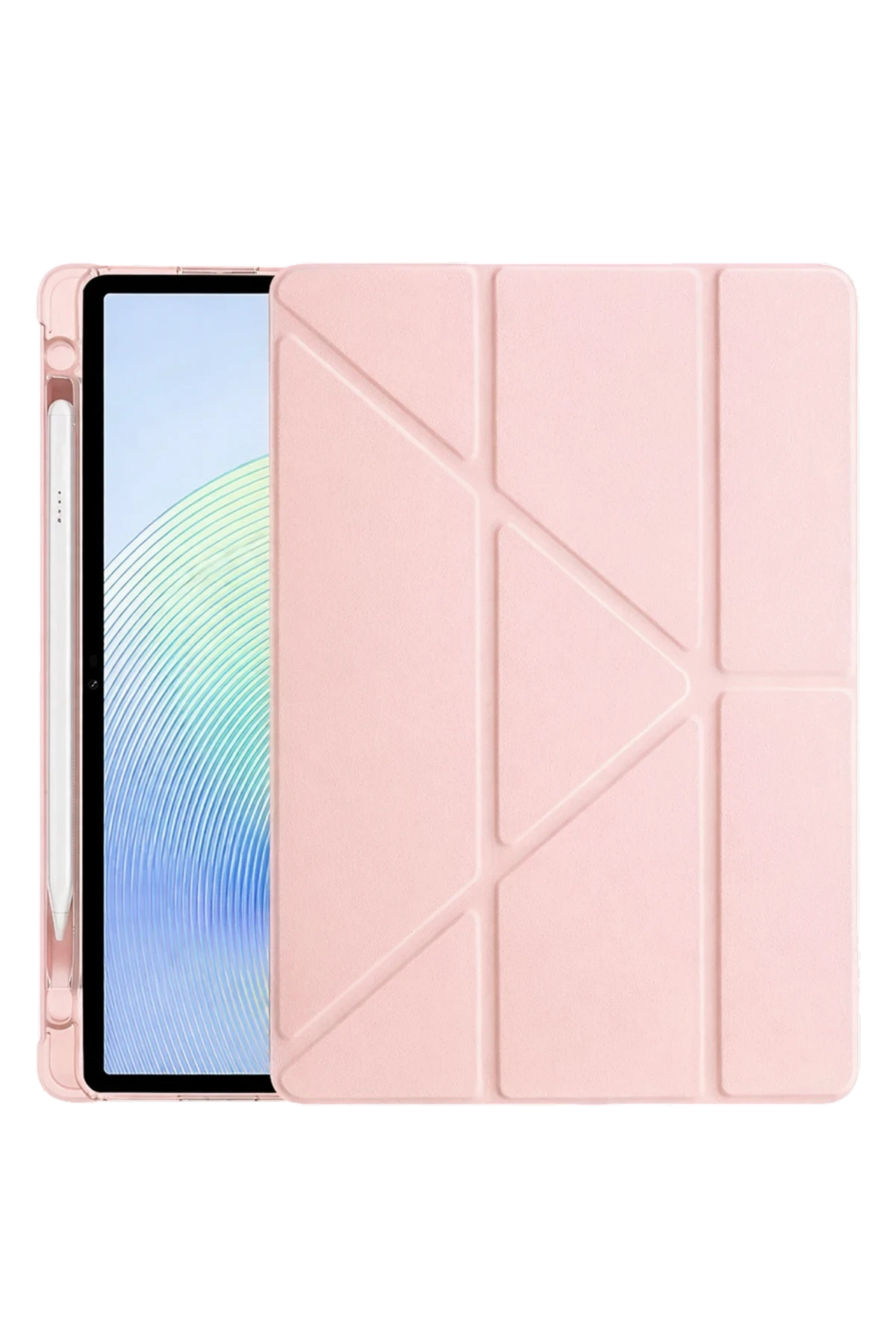 Newface Xiaomi Redmi Pad 2 Kalemlikli Mars Tablet Kılıfı - Rose Gold