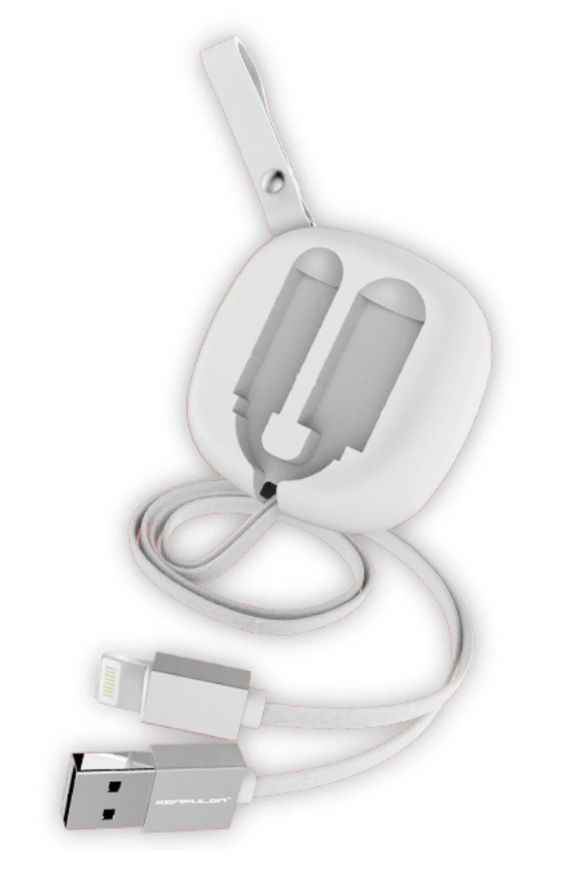 Konfulon S80 Lightning Kablo iphone Uyumlu 20cm-1M 2A - Beyaz