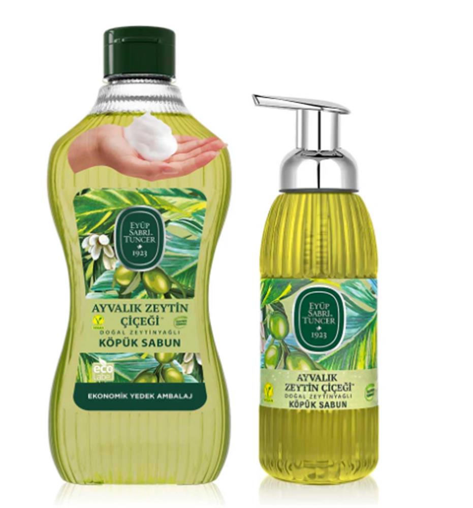 Eyüp Sabri Tuncer 1,5 lt+500 ml Ayvalık Zeytin Çiçeği Köpük Sabun