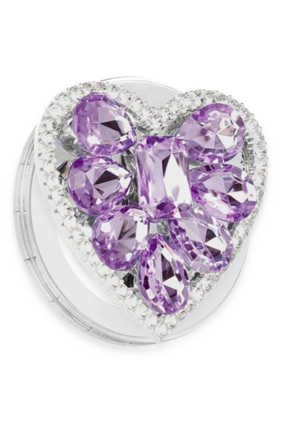 Newface Kickstand Taşlı Magsafe Stand - Mor