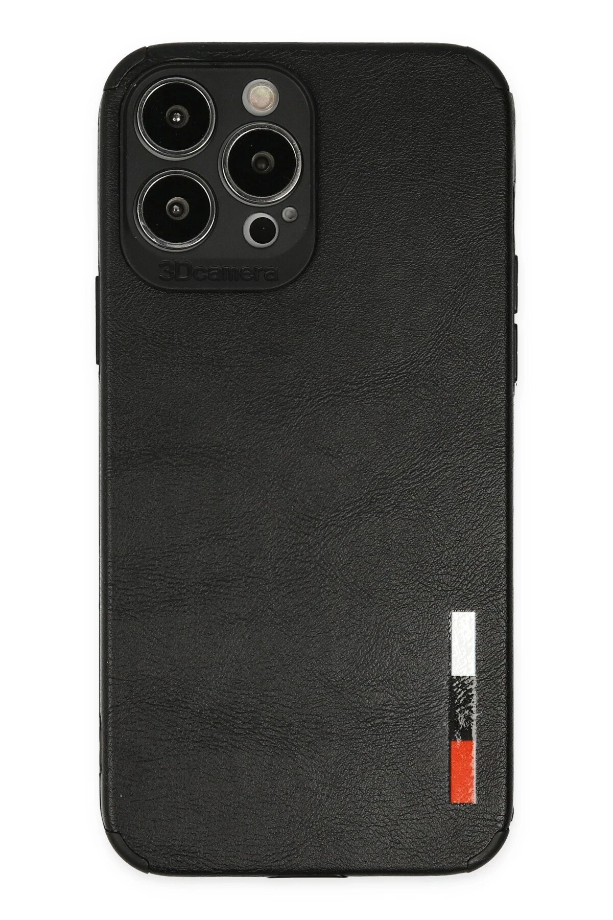 Newface iPhone 13 Pro Max Kılıf Loop Deri Silikon - Siyah