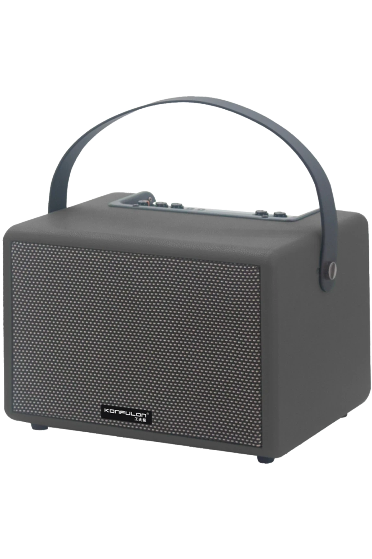 Konfulon F31 50W Sürücülü 2 Adet Mikrofonlu BT 5.2 Kablosuz Hoparlör - Siyah