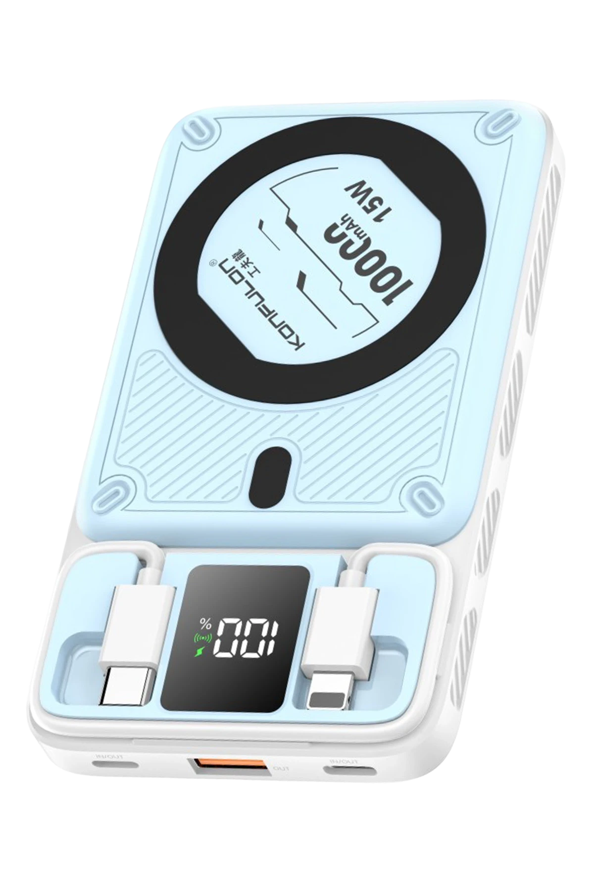 Konfulon M25W 10.000 mAh 20W PD Magsafe Powerbank - Mavi