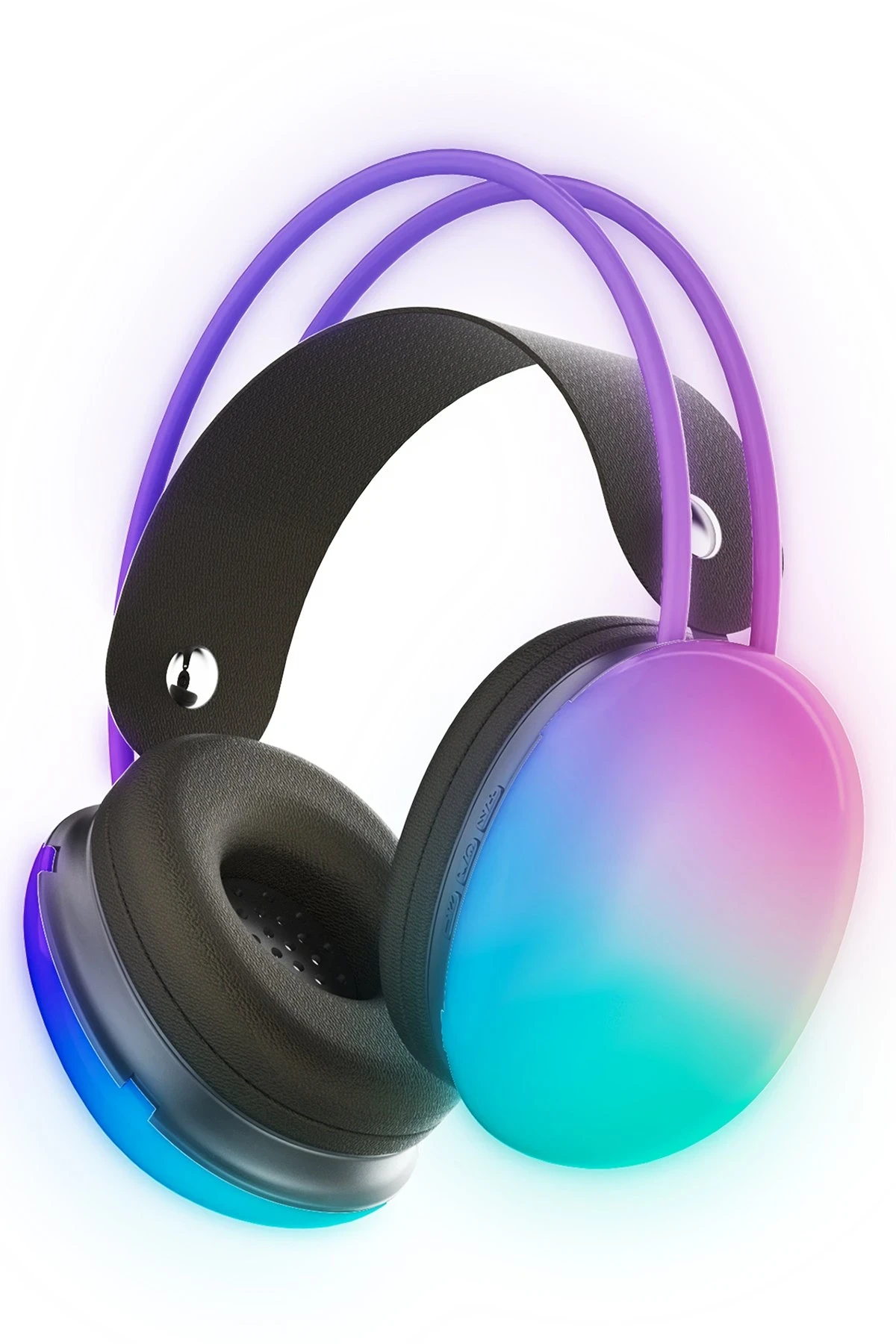 Karler Bass KRH1 RGB Kafaüstü Kablosuz Kulaklık - Siyah