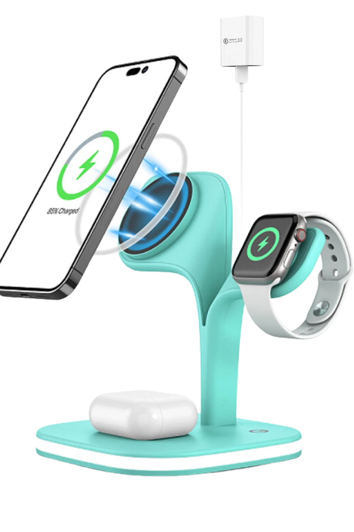 Newface YM-UD22 Kablosuz Şarj Masaüstü Set - Yeşil