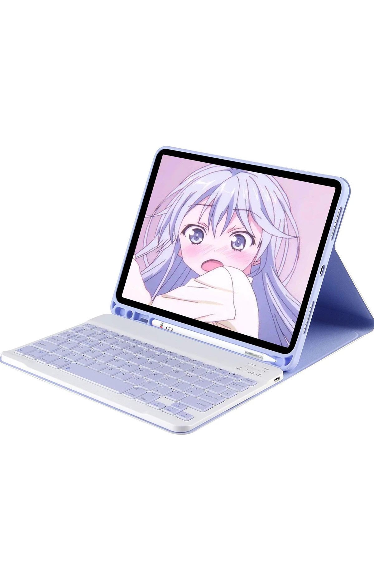 Newface iPad Pro 11 (2022) Kılıf KC01 Smart Klavyeli Tablet Kılıfı - Lila