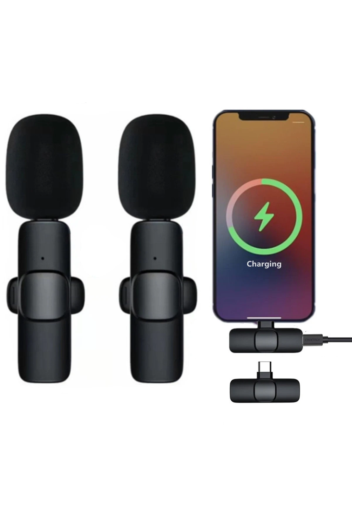 Newface K9 Type-C Uyumlu Mikrofon - Siyah