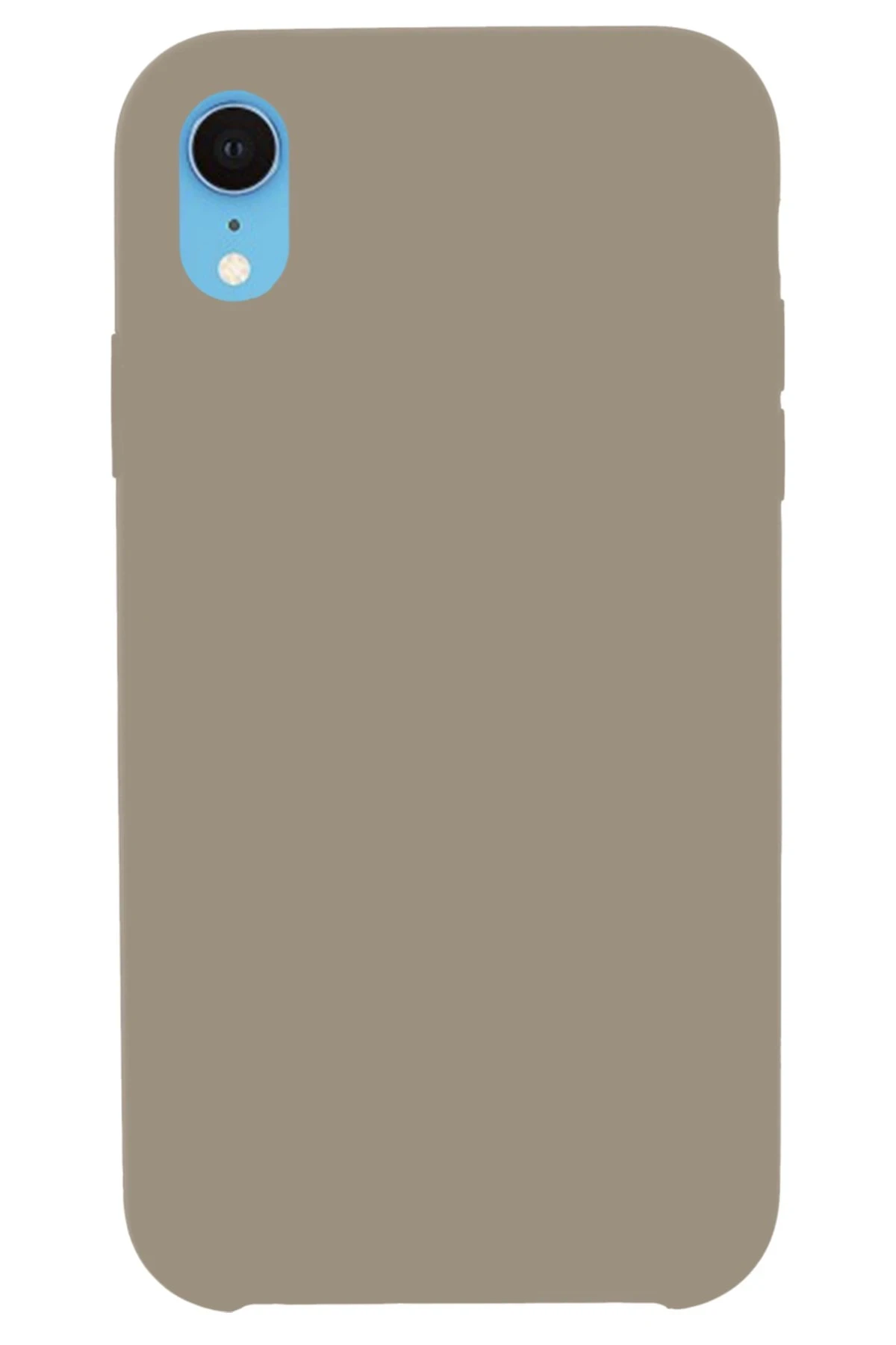 Newface iPhone XR Kılıf Lansman Legant Silikon - Bej
