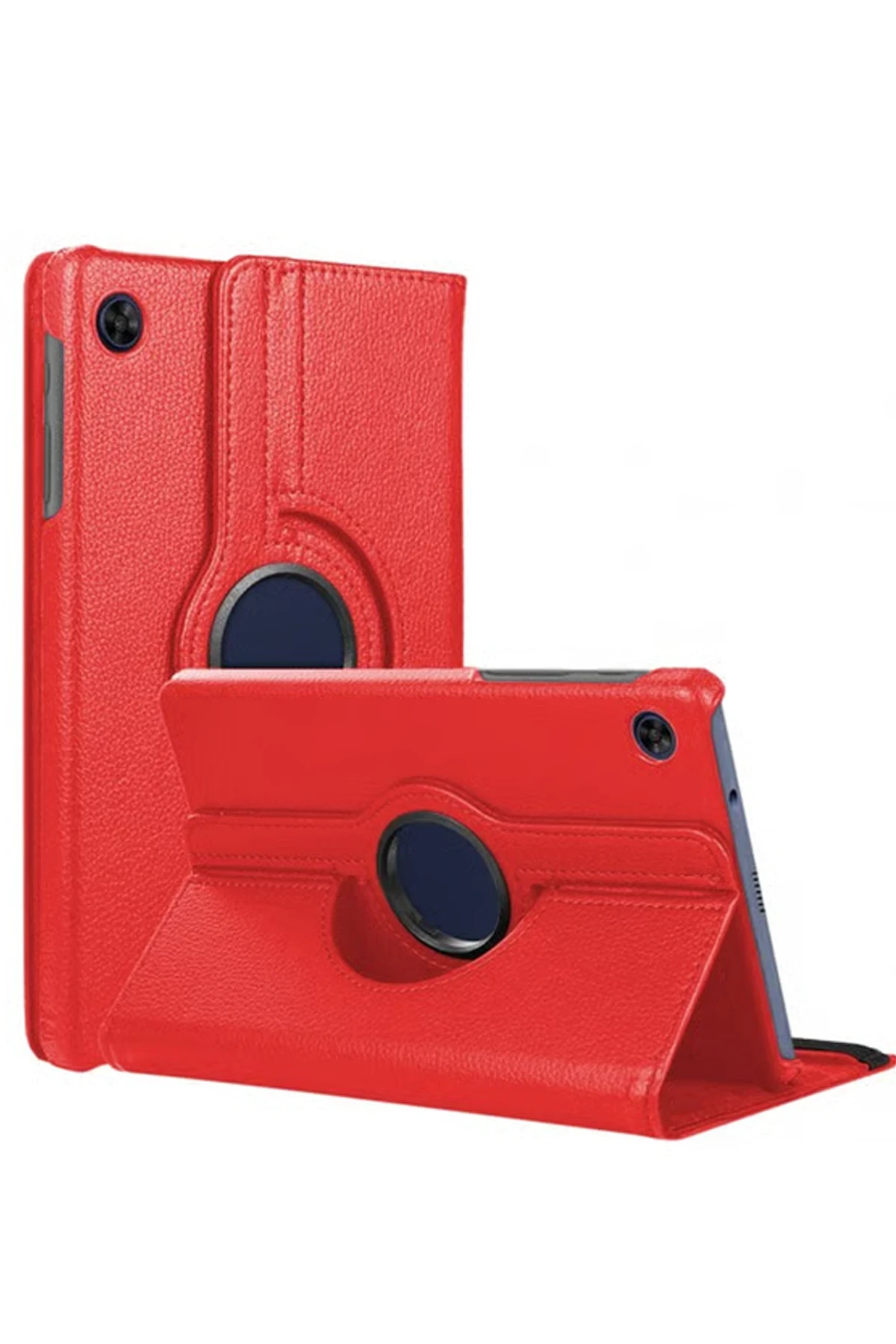 Newface Samsung Galaxy Tab A11 360 Tablet Deri Kılıf - Kırmızı