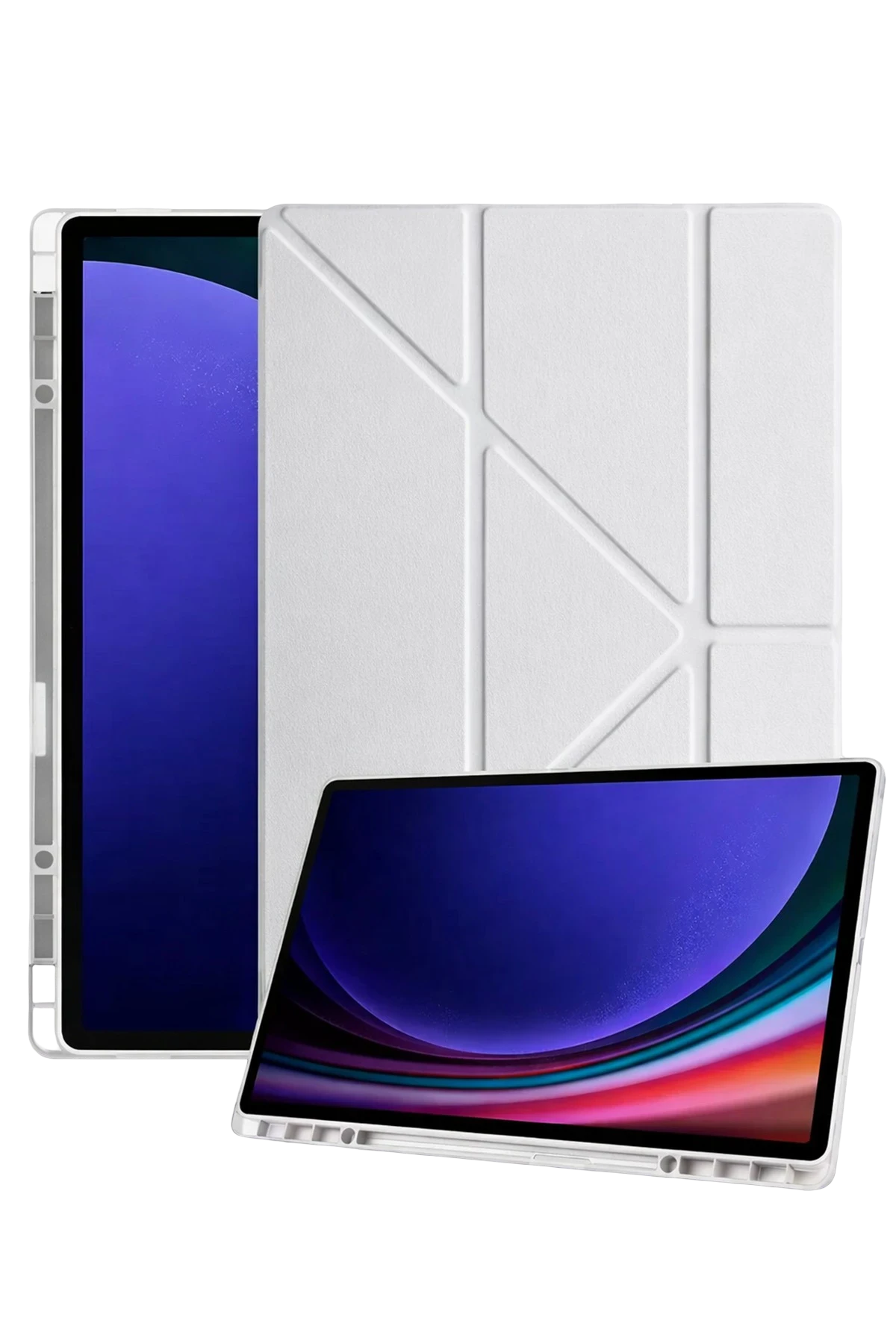 Newface Samsung Galaxy X930 Tab S11 Ultra 14.6 Kalemlikli Mars Tablet Kılıfı - Gri