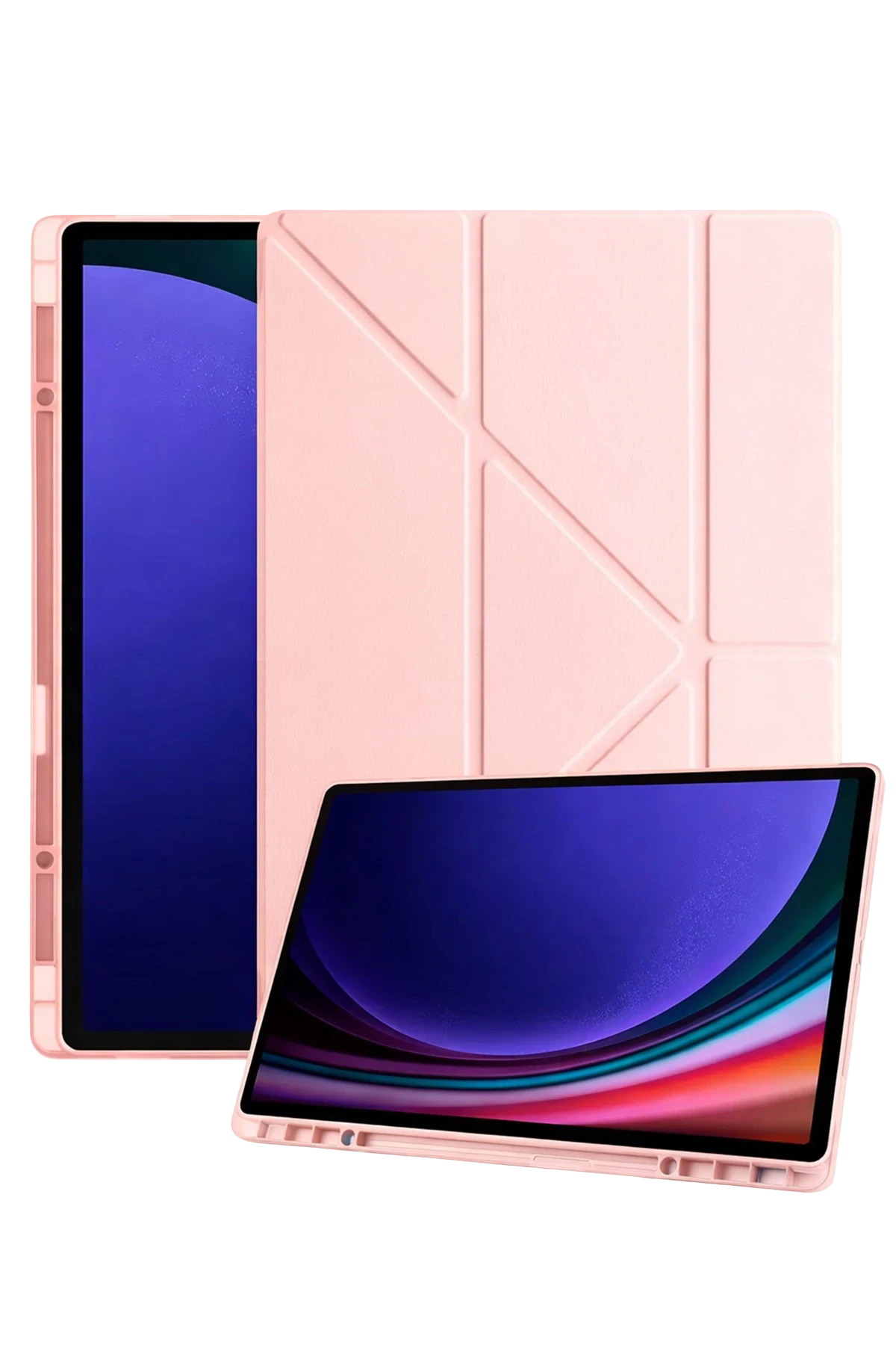 Newface Samsung Galaxy X930 Tab S11 Ultra 14.6 Kalemlikli Mars Tablet Kılıfı - Rose Gold