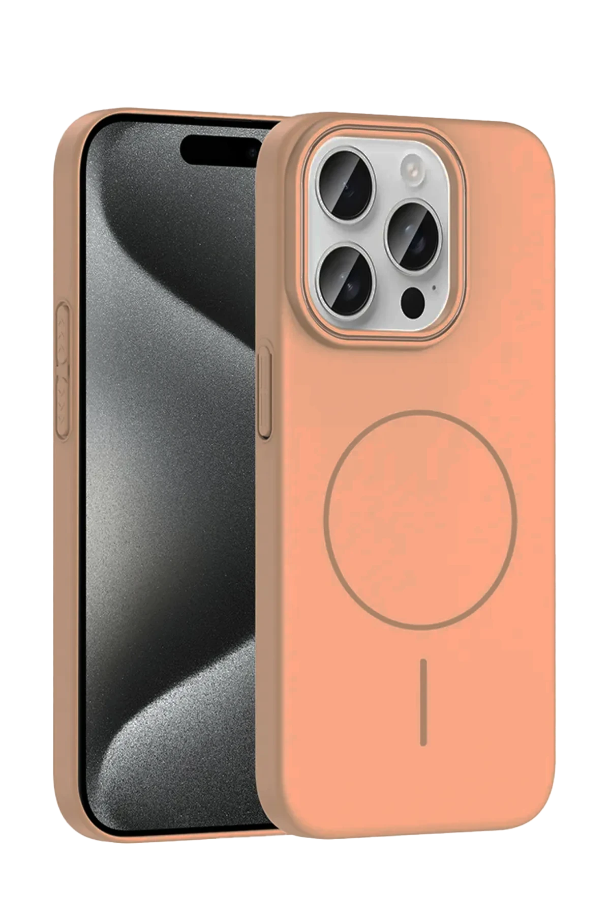 Joko iPhone 15 Pro Max Broş Magsafe Kapak - Çöl Titanyum