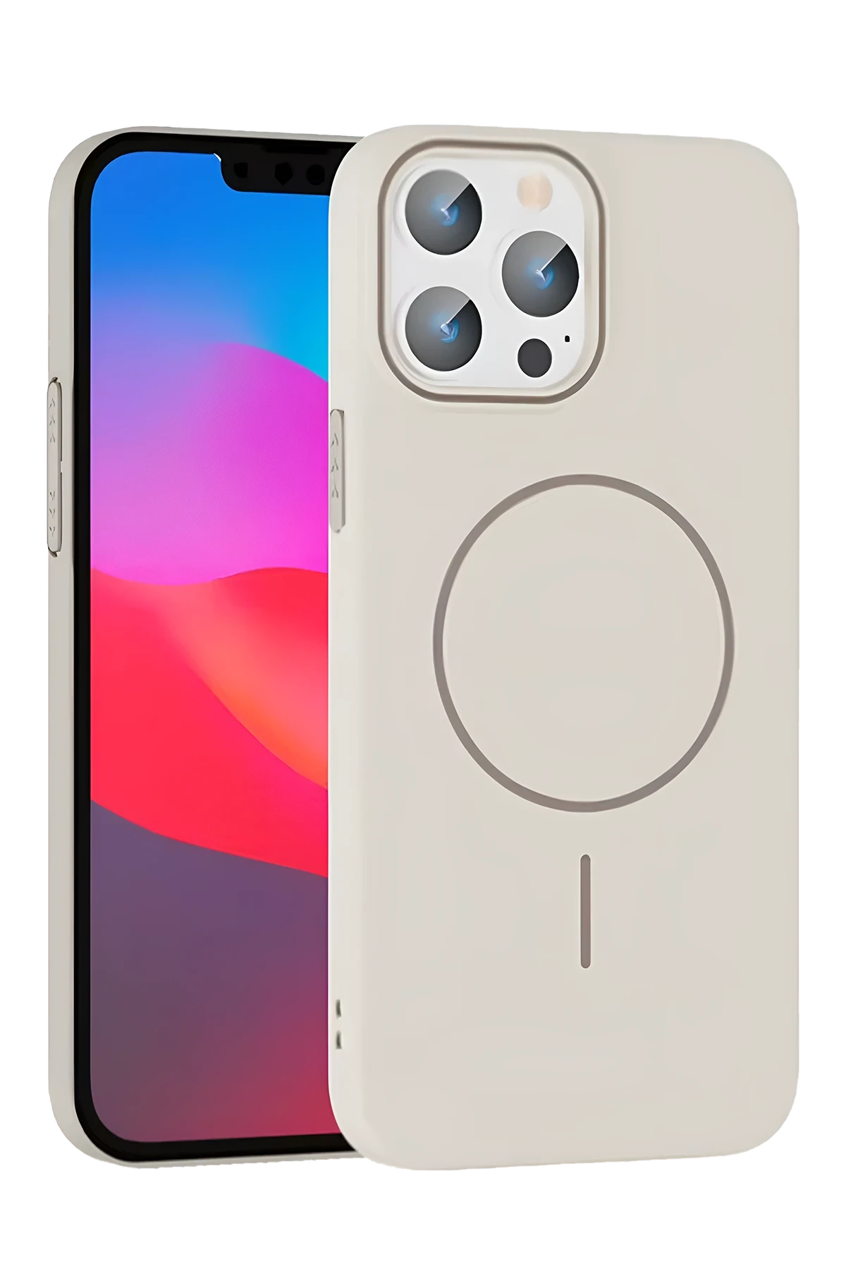 Joko iPhone 15 Pro Max Broş Magsafe Kapak - Krem