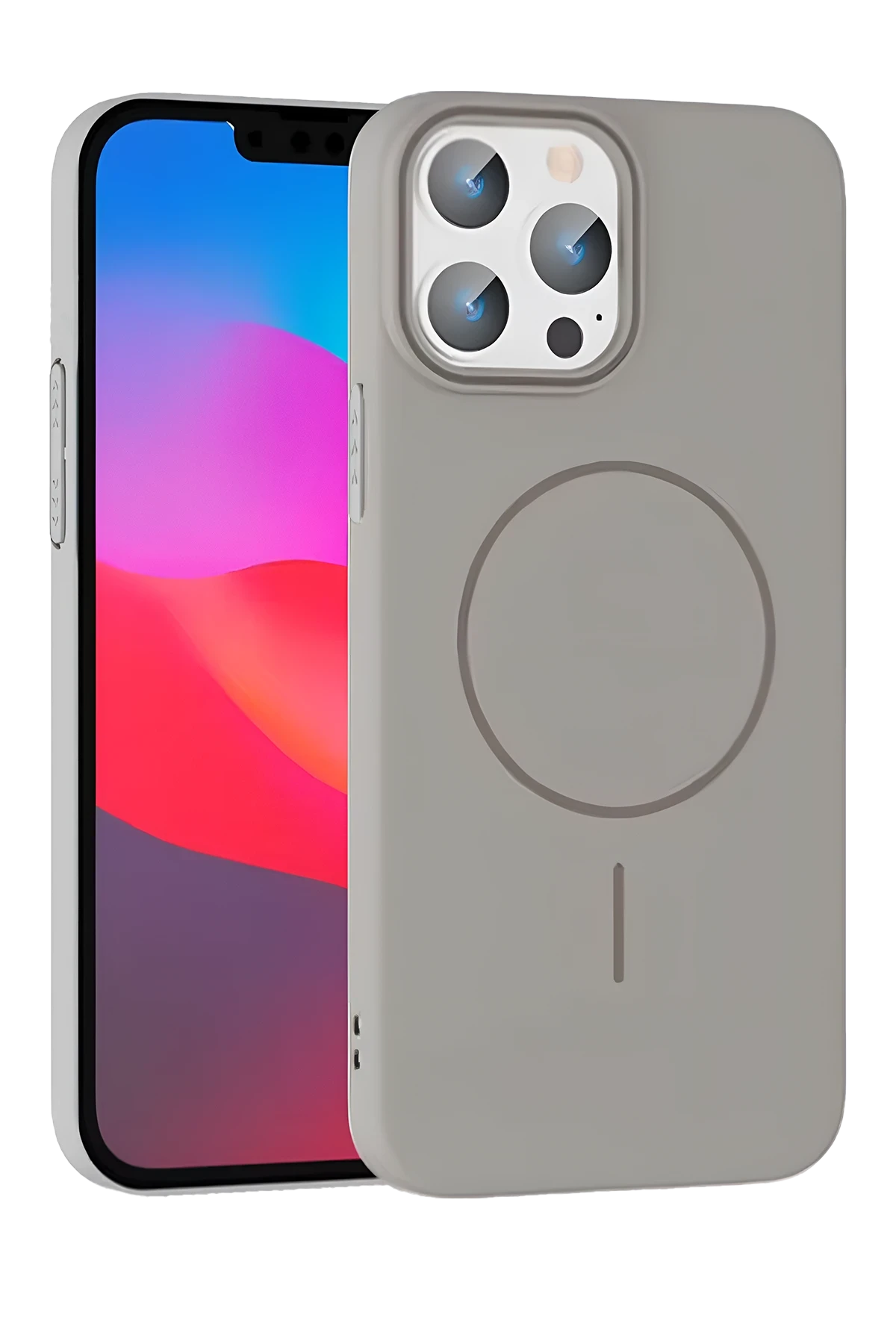 Joko iPhone 15 Pro Max Broş Magsafe Kapak - Titan Gri