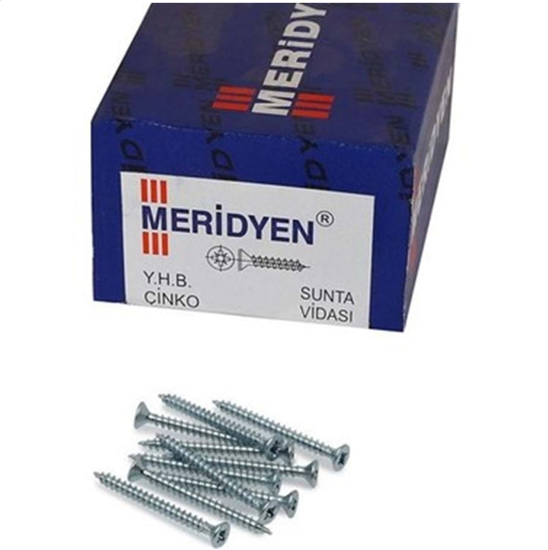 MERİDYEN SUNTA VİDASI 6.0X80 MM 15 ADET