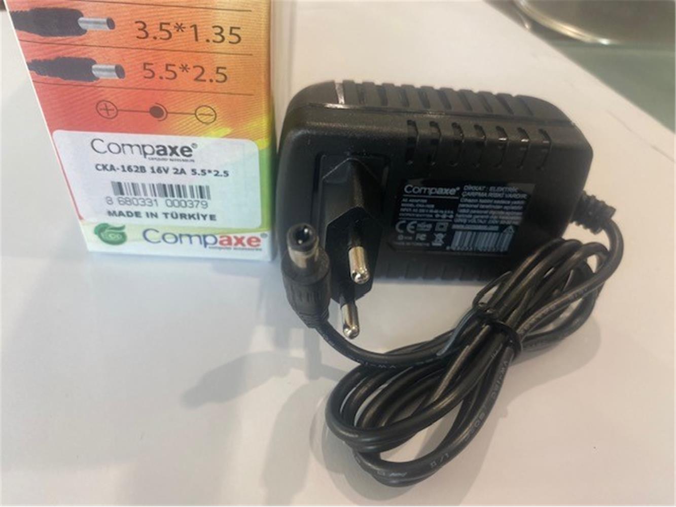 Compaxe CKA-162b 40w 16v 2.5a 5.5-2.5 Adaptör