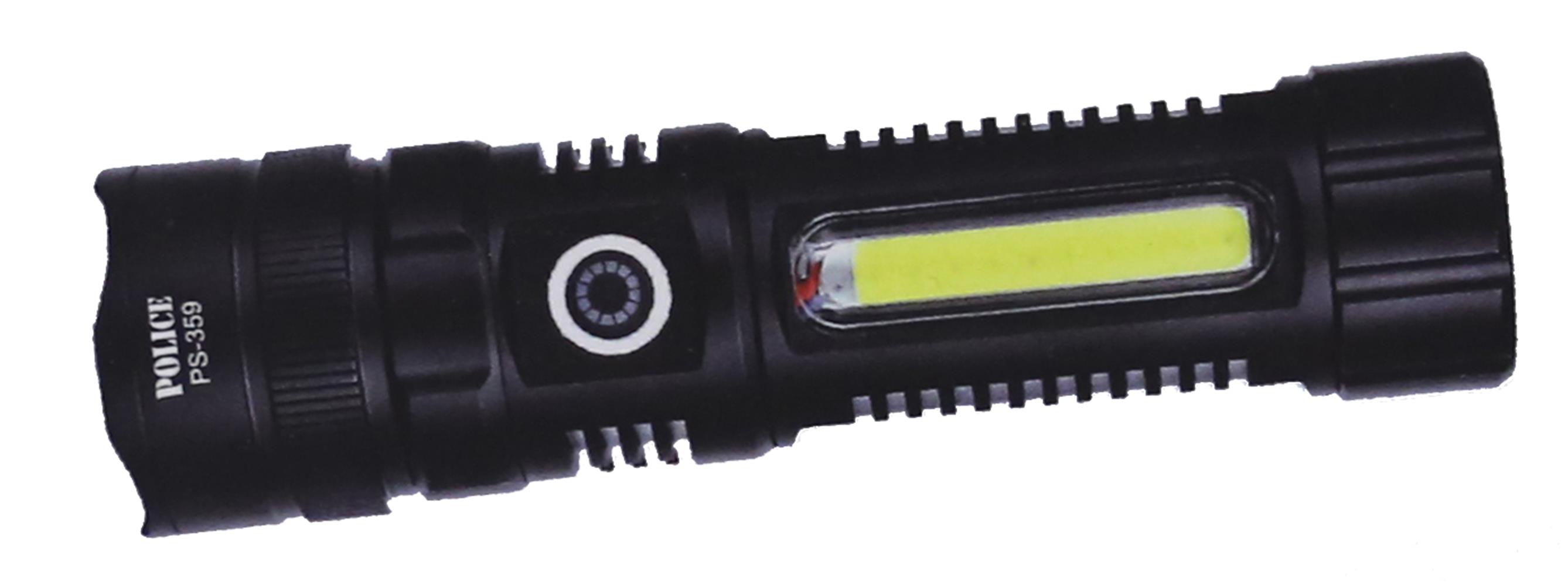 Polıce PS-359 Zoom, Magnet Ve Yan Aydınlatmalı Özellikli Şarjlı El Feneri