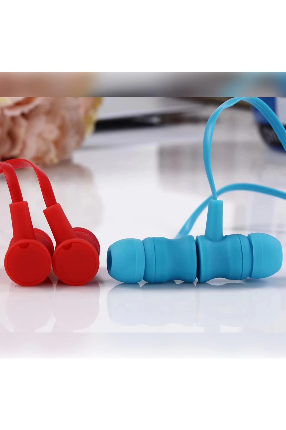 Karler Bass KR-207 Mıknatıslı Kablolu Kulaklık - Kırmızı