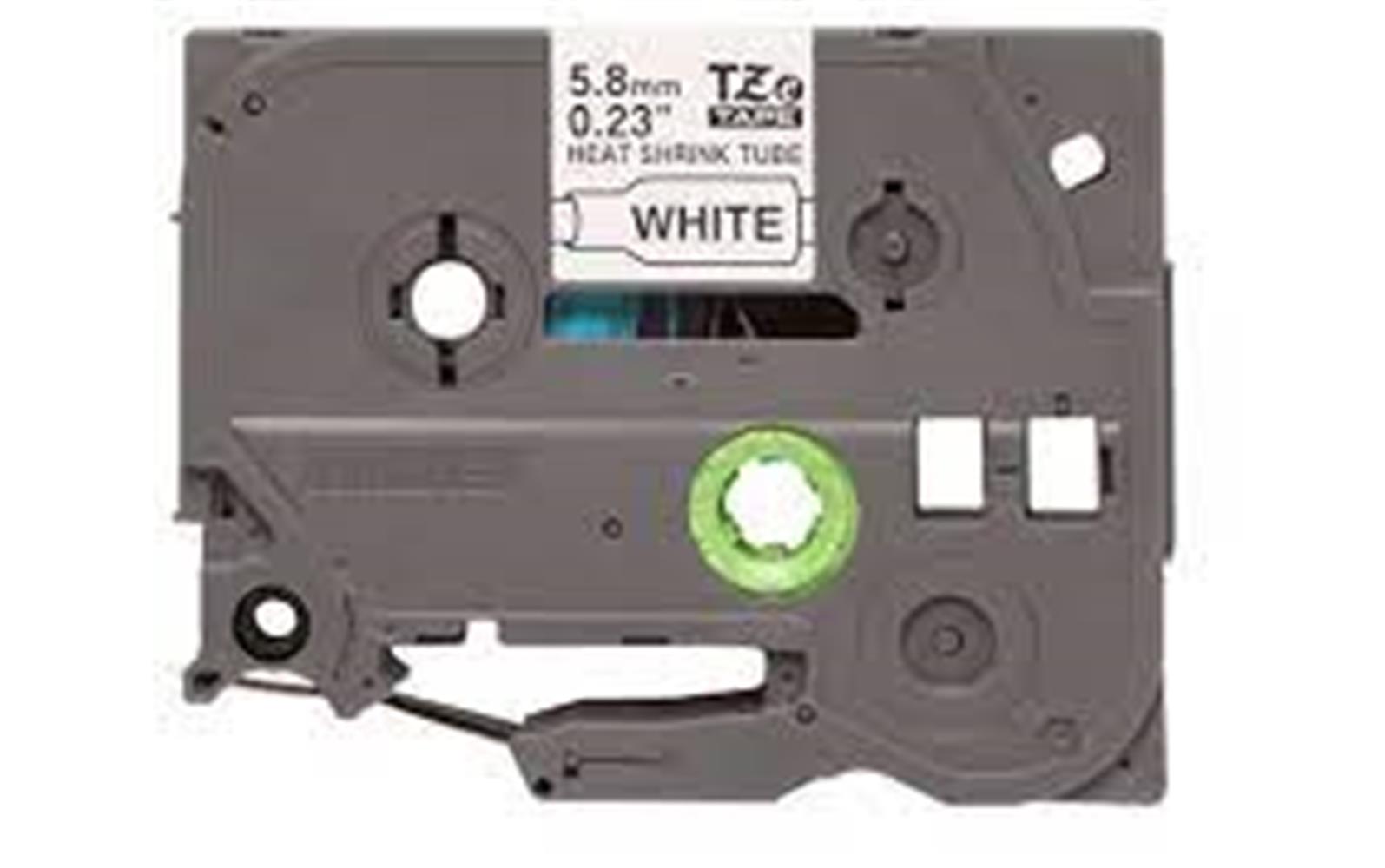 Brother P-Touch HSE-231 12 mm Beyaz Üzerıne Sıyah Isı ile Daralan Laminasyonlu Etiket