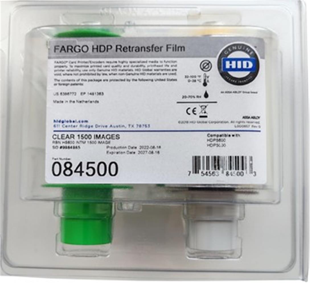Fargo 084500 Transfer Film Ribbon HDP5000 1500 baskı