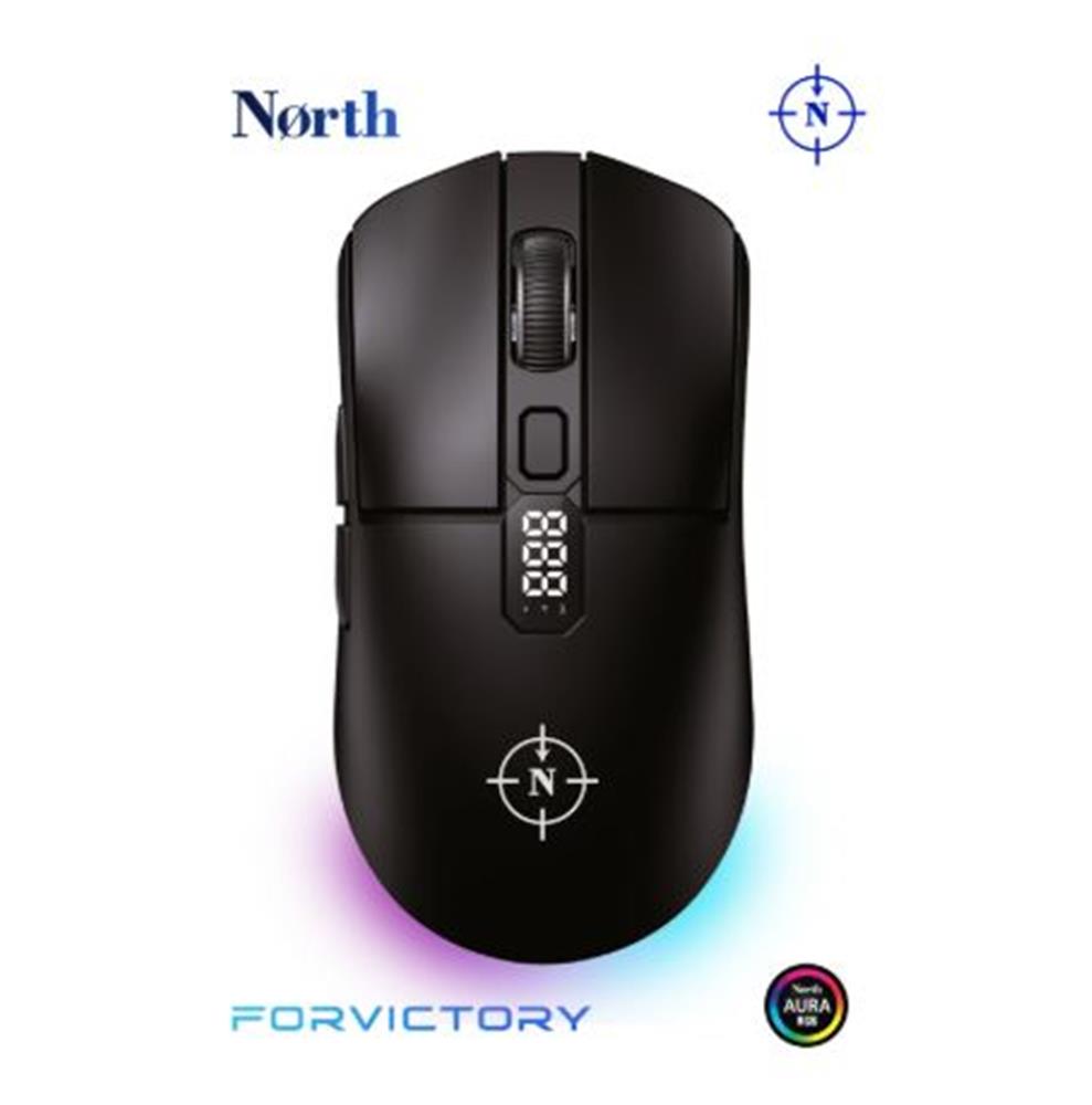North Odin Pro WL Siyah 26K DPI 750 IPS 70G UltraLight RGB Kablosuz Gaming Mouse