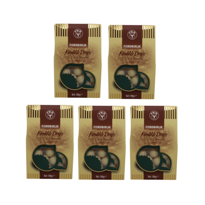 FKB FİSKOBİRLİK BEYAZ DRAJE 100 G X 5 ADET