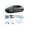 Toyota Corolla Krom Cam Çerçevesi İthal 12 Parça (2019-2024 Modeller Arası)