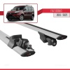 Fiat Doblo 2010-2022 Arası ile uyumlu HOOK Model Anahtar Kilitli Ara Atkı Tavan Barı GRİ