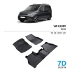 VW Caddy 2020 ve Sonrası 7D Havuzlu Paspas