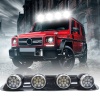Off-Road Sis Lambası Yuvarlak Siyah 12x4 Led 12-24v (Set Olarak)